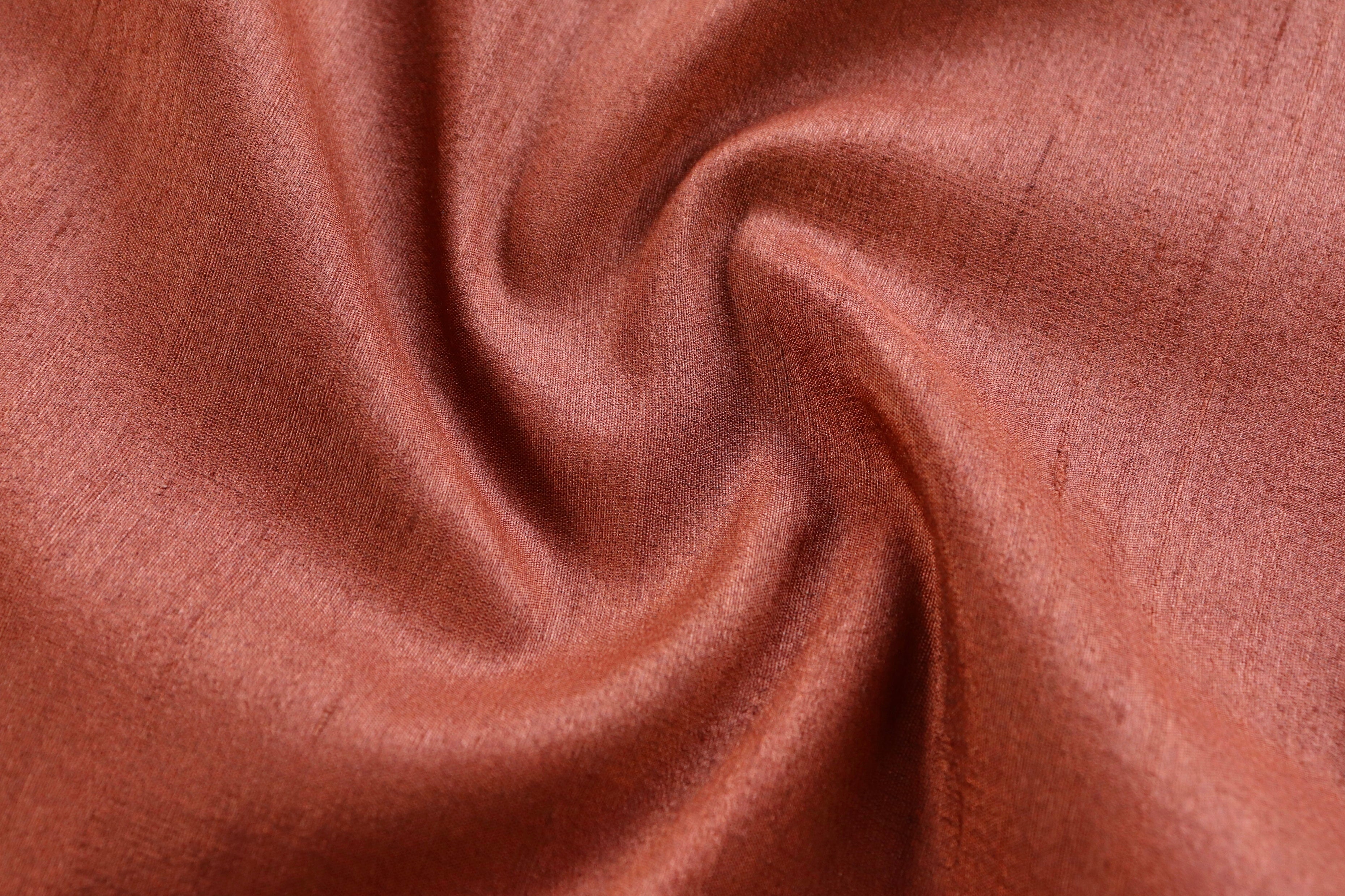 Shades Of Brown Tussar  Pure Silk Handloom Banarasi Saree