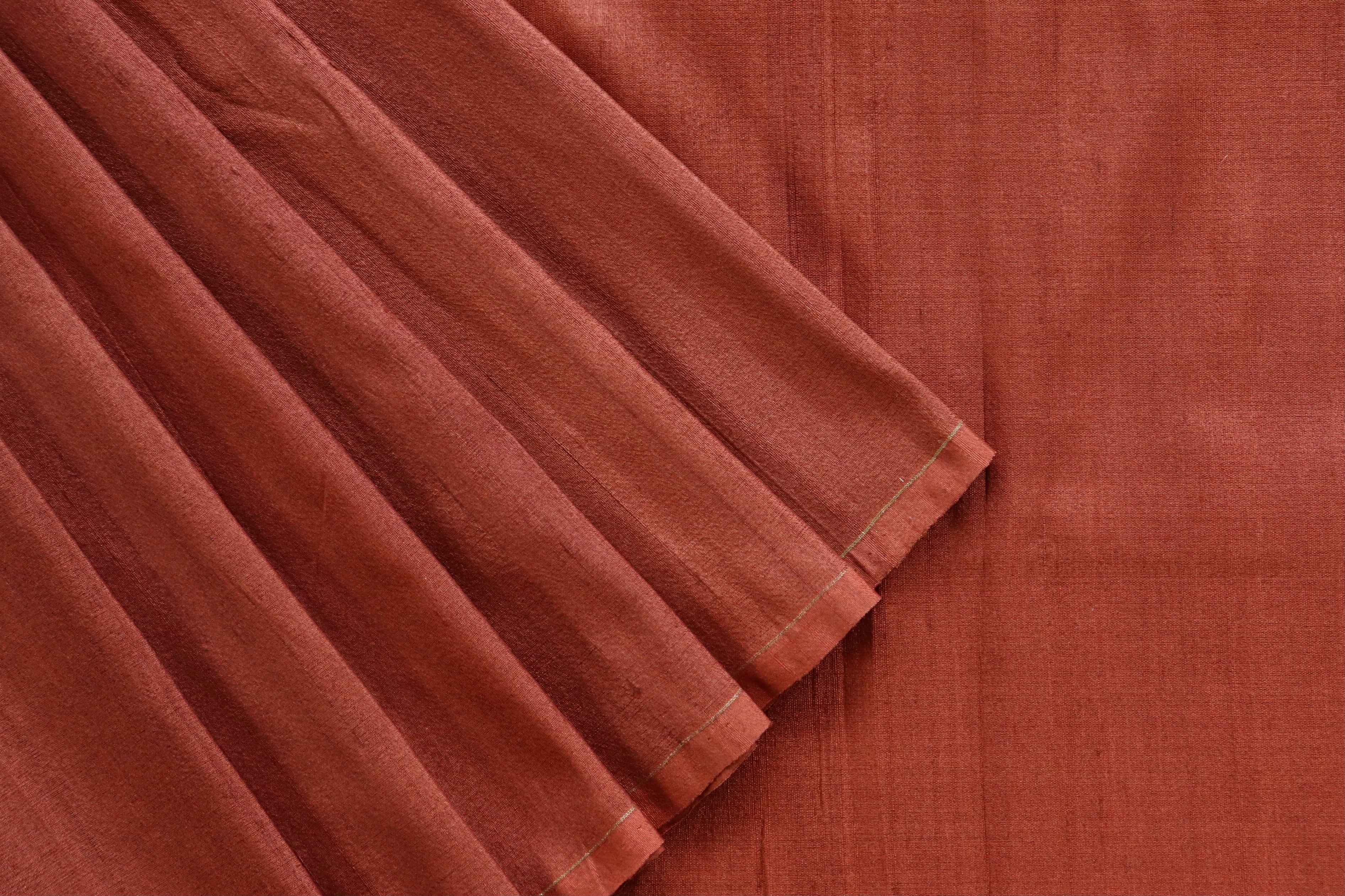 Shades Of Brown Tussar  Pure Silk Handloom Banarasi Saree