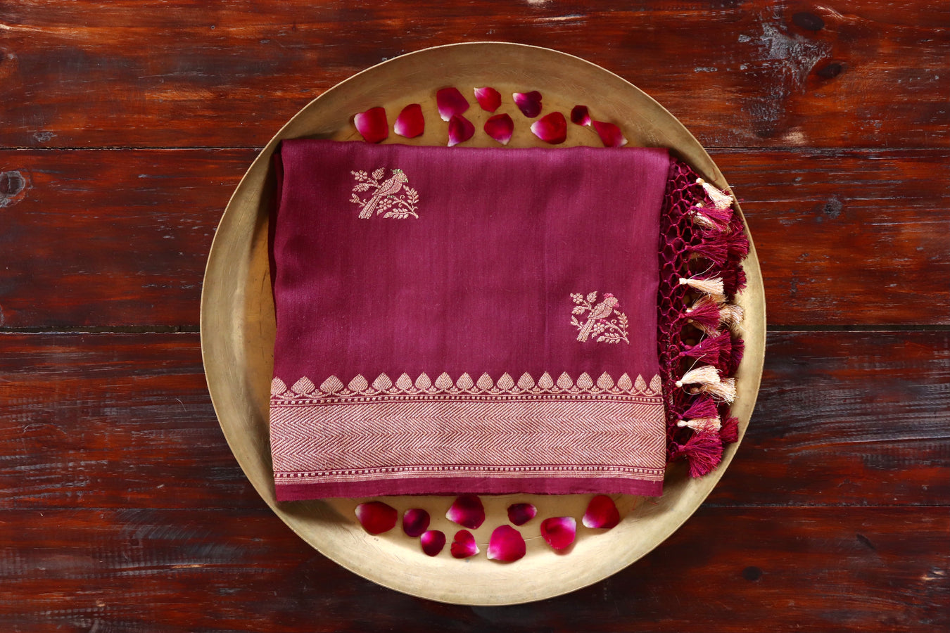 Maroon Dupattas
