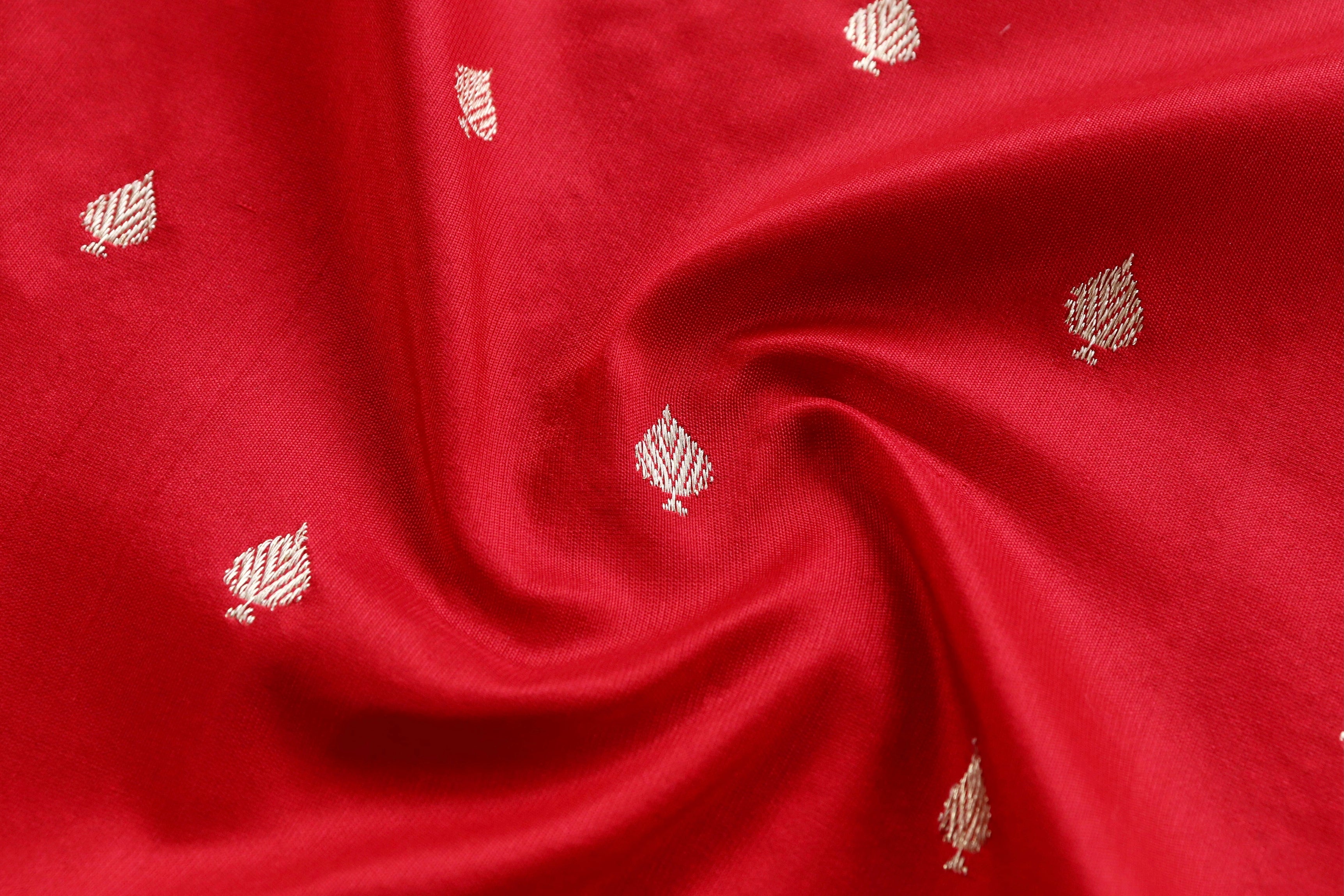 Red Kadhua Motif Pure Silk Handloom Banarasi Saree