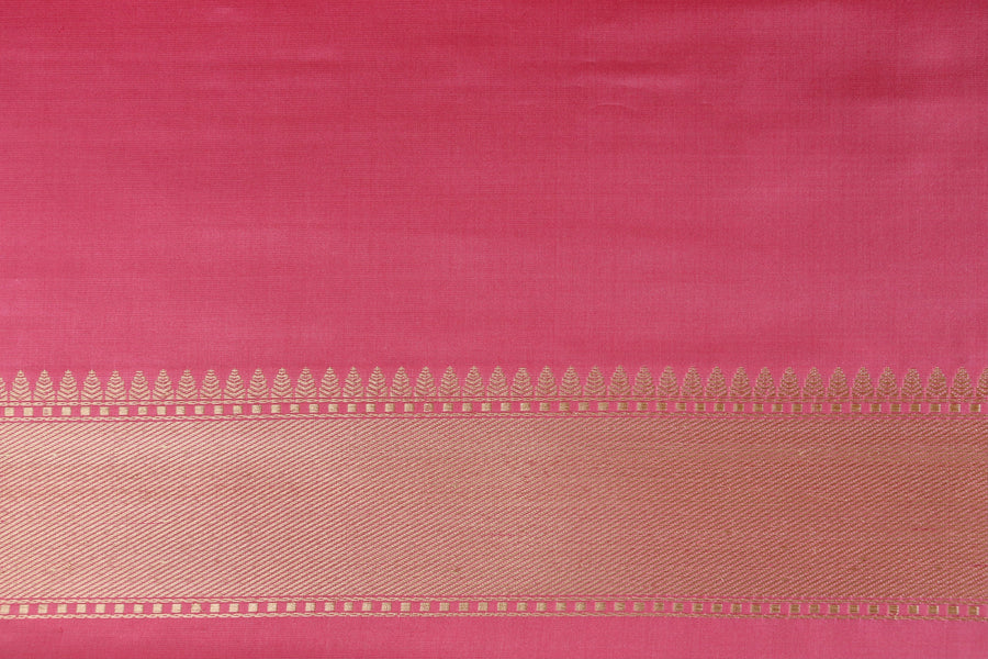 Pink Meenadar Kadhua Pure Silk Banarasi Saree | Stuti Weaves