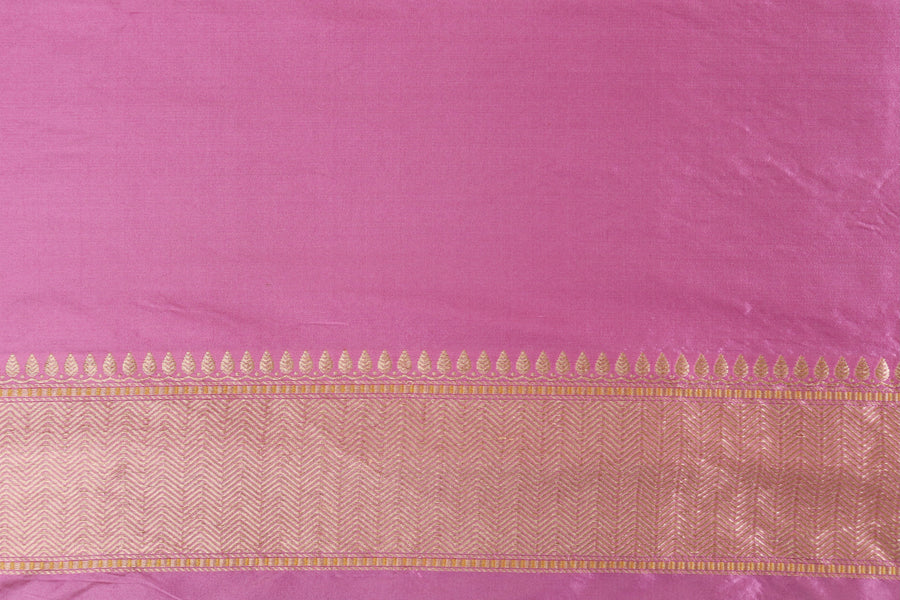 Pink Meenadar Tanchoi Pure Silk Handloom Banarasi Saree