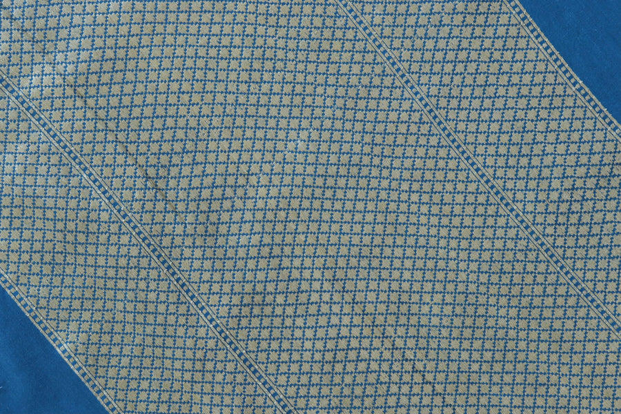 Blue Kadhua Motif Munga Silk Handloom Saree