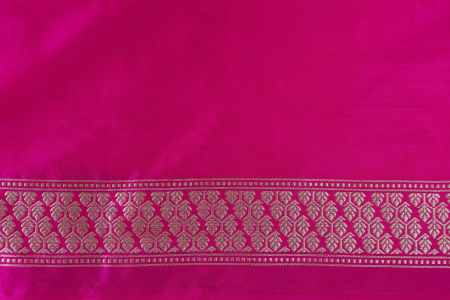 Multicolor Banarsi Rangkaat Pure Silk Handloom Saree