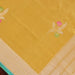 Mustard Yellow Leaf Motif Pure Silk Banarasi Dupatta | Stuti Weaves