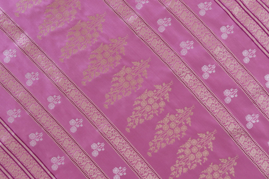 Pink Kadhua Motif Pure Silk Banarasi Saree | Stuti Weaves