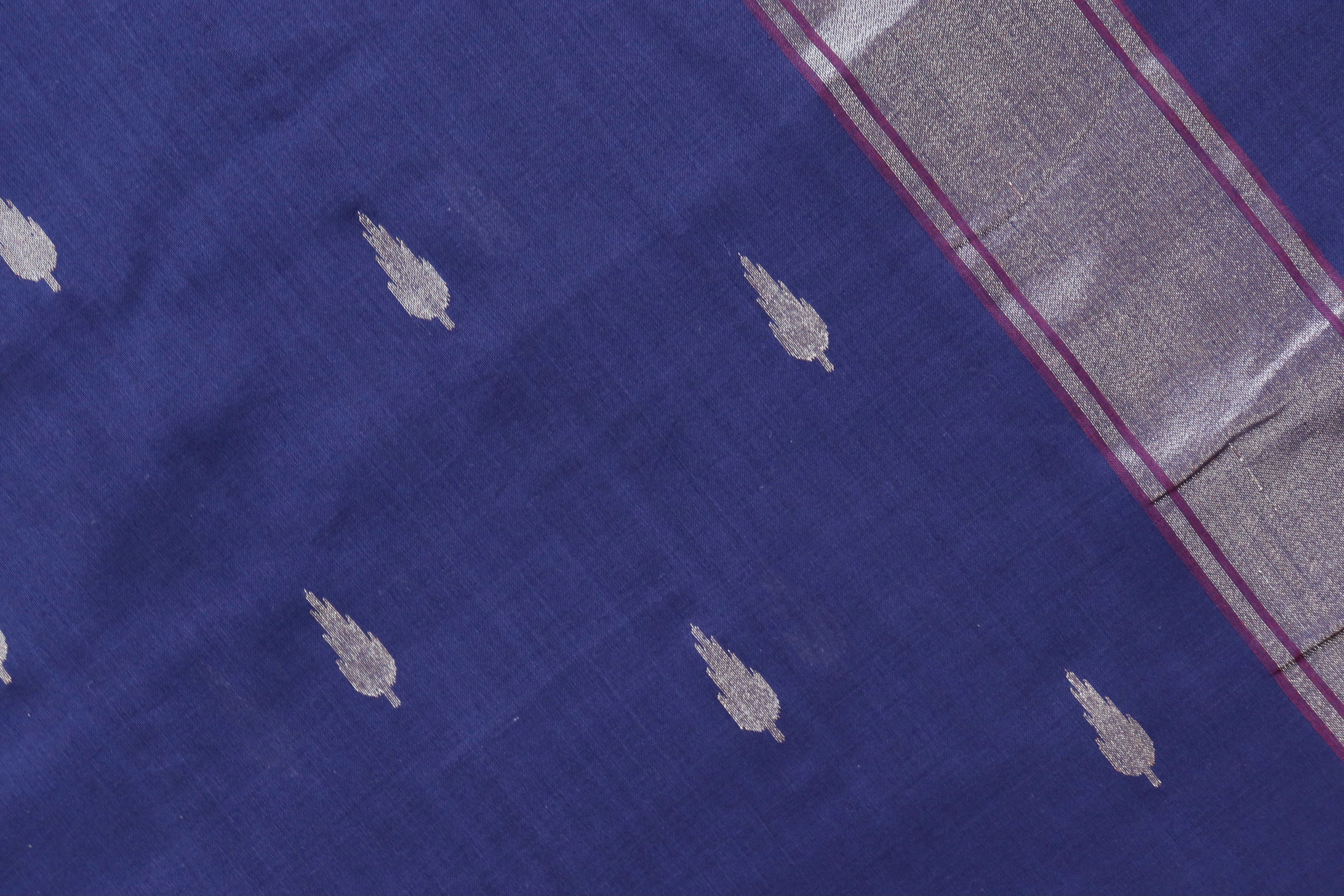 Neelambari Pure Zari Handwoven Cotton Banarasi Saree