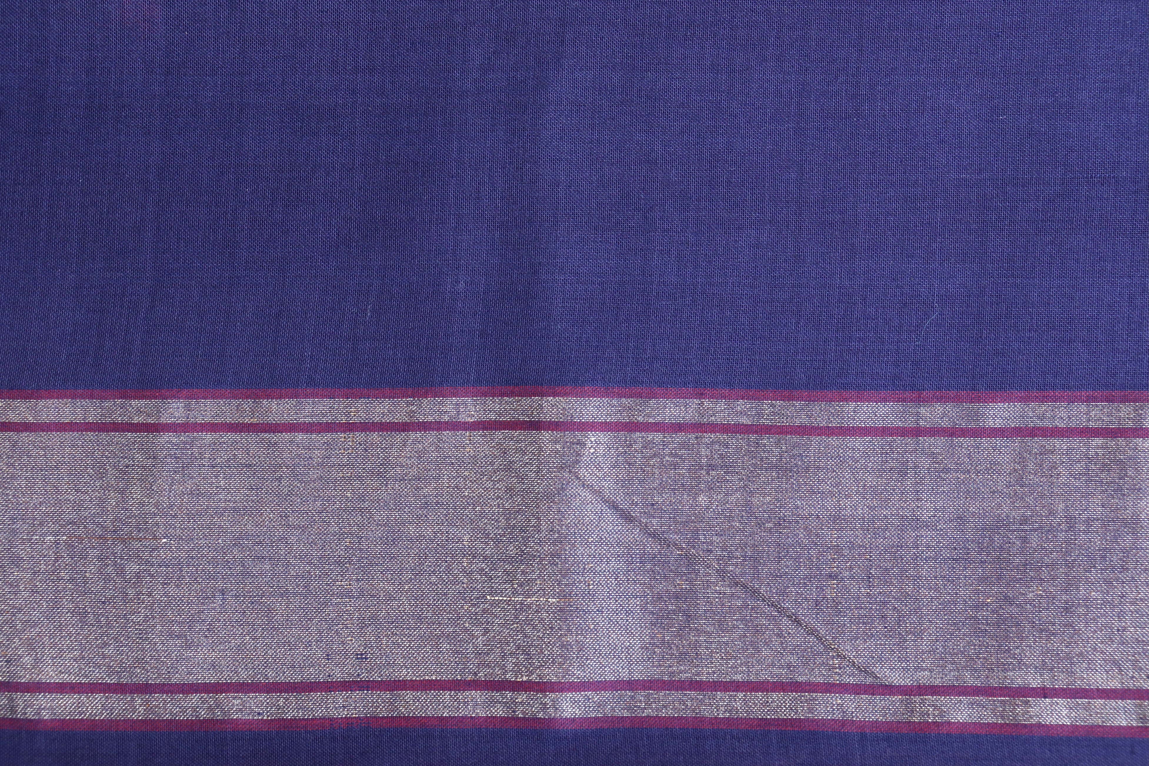 Neelambari Pure Zari Handwoven Cotton Banarasi Saree