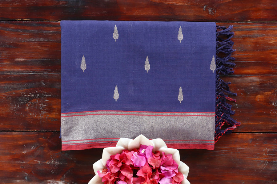 handloom Banarsi saree in pure cotton
