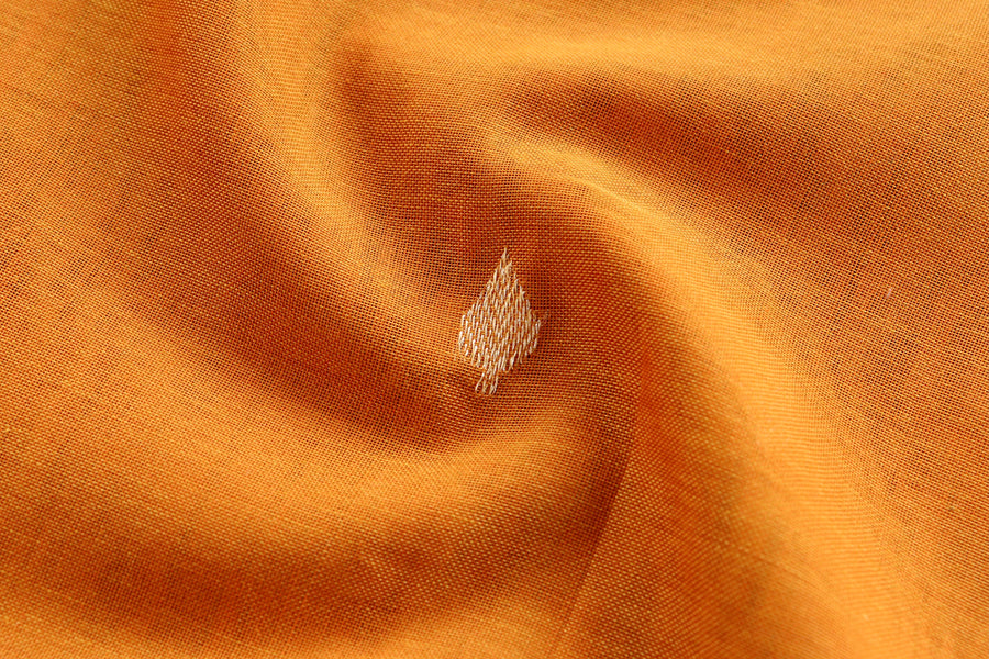 Mustard Meenadar Pure Cotton Banarasi Handloom Saree