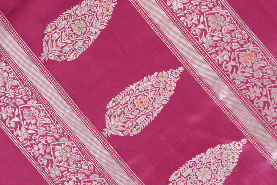 Mulberry Kairy Pure Silk Handloom Banarasi Saree