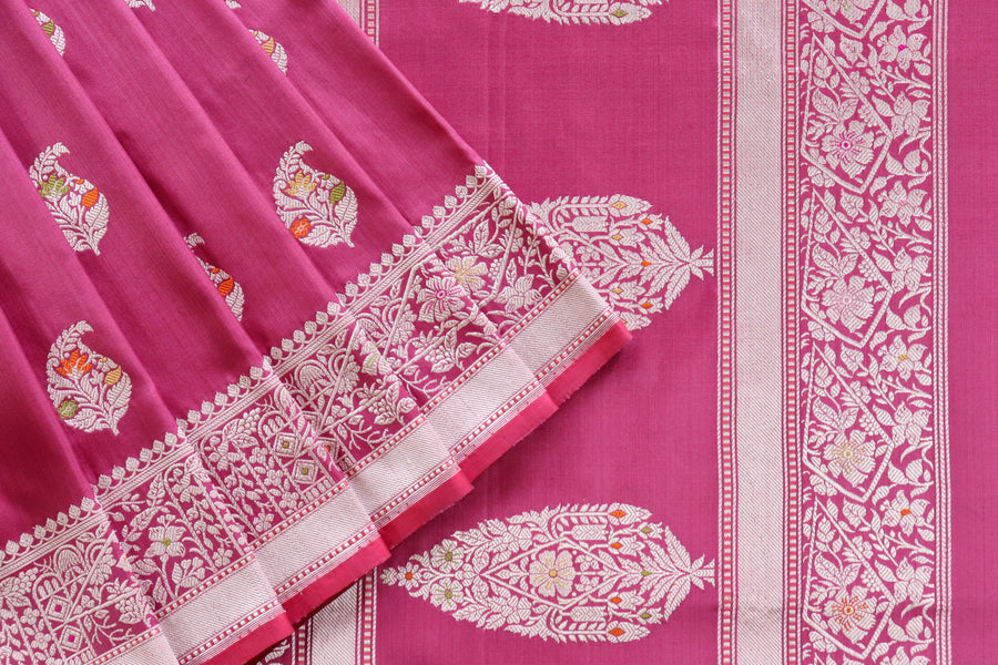 Mulberry Kairy Pure Silk Handloom Banarasi Saree