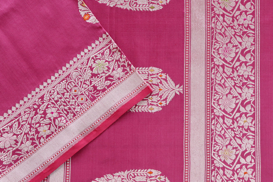 Mulberry Kairy Pure Silk Handloom Banarasi Saree