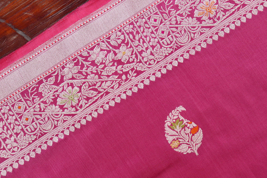 Mulberry Kairy Pure Silk Handloom Banarasi Saree