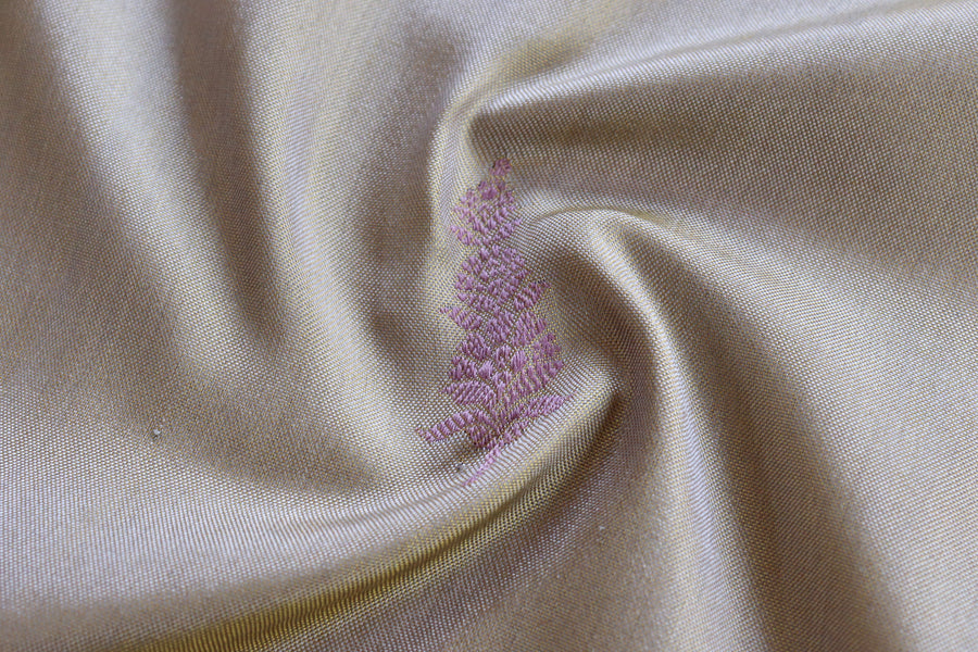 Grey Kadhua Motif Pure Silk Handloom Banarasi Saree