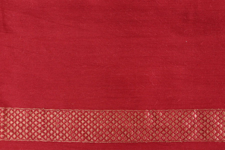 Deep Green Munga Silk Handloom Saree