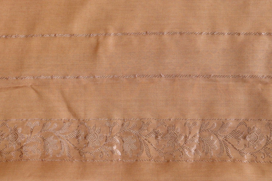 Sandalwood Kadhua Motif Munga Silk Handloom Saree