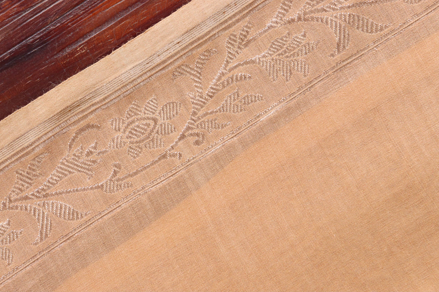 Sandalwood Kadhua Motif Munga Silk Handloom Saree