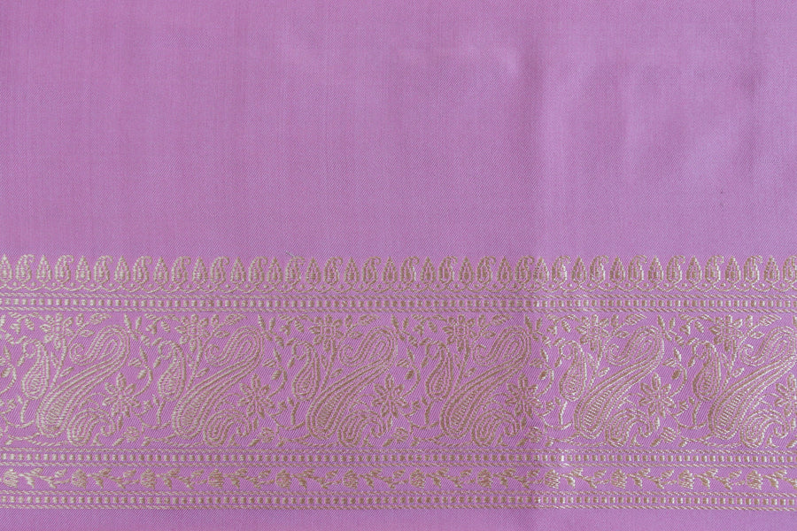 Pink Banarasi Handwoven Satin Silk Saree