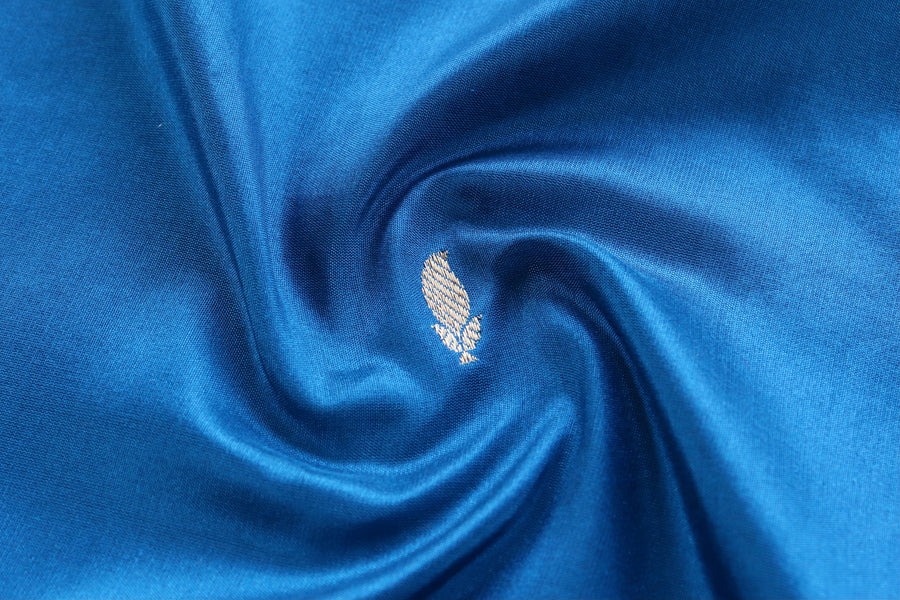 Blue Kairy Kuniya Pure Silk Banarasi Saree | Stuti Weaves