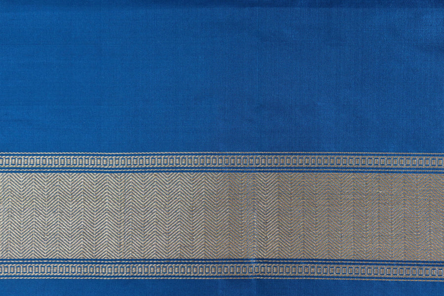 Blue Kairy Kuniya Pure Silk Banarasi Saree | Stuti Weaves