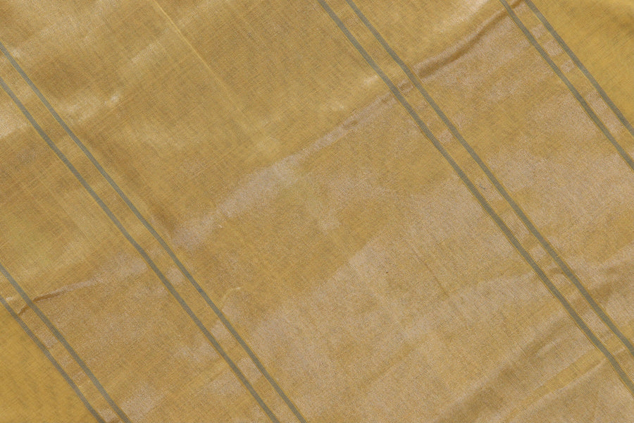 Yellow Cotton Kadhua Motif Banarasi Handloom Saree