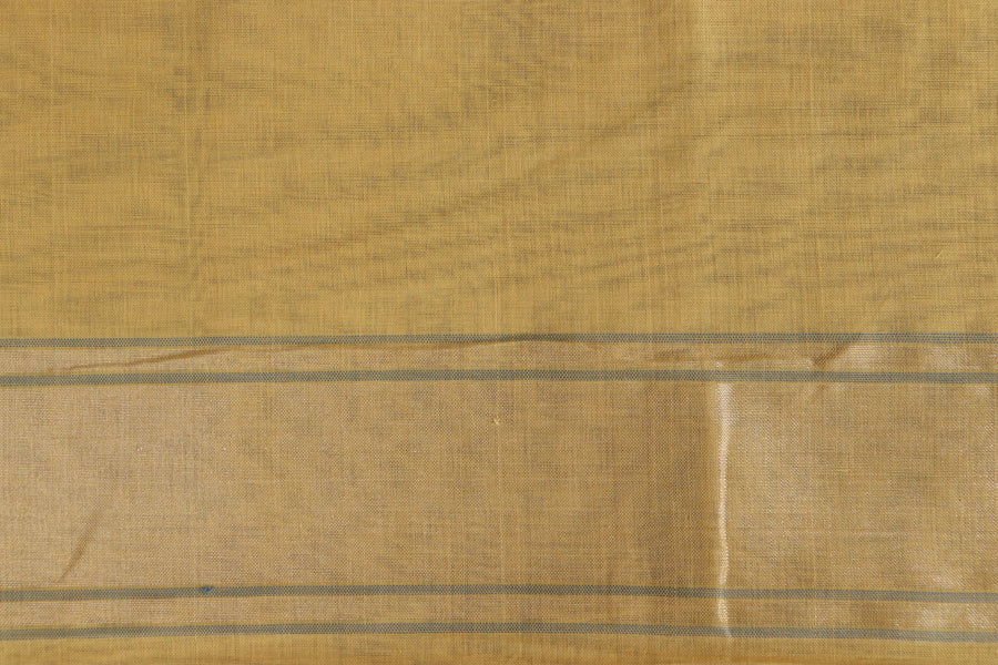 Yellow Cotton Kadhua Motif Banarasi Handloom Saree