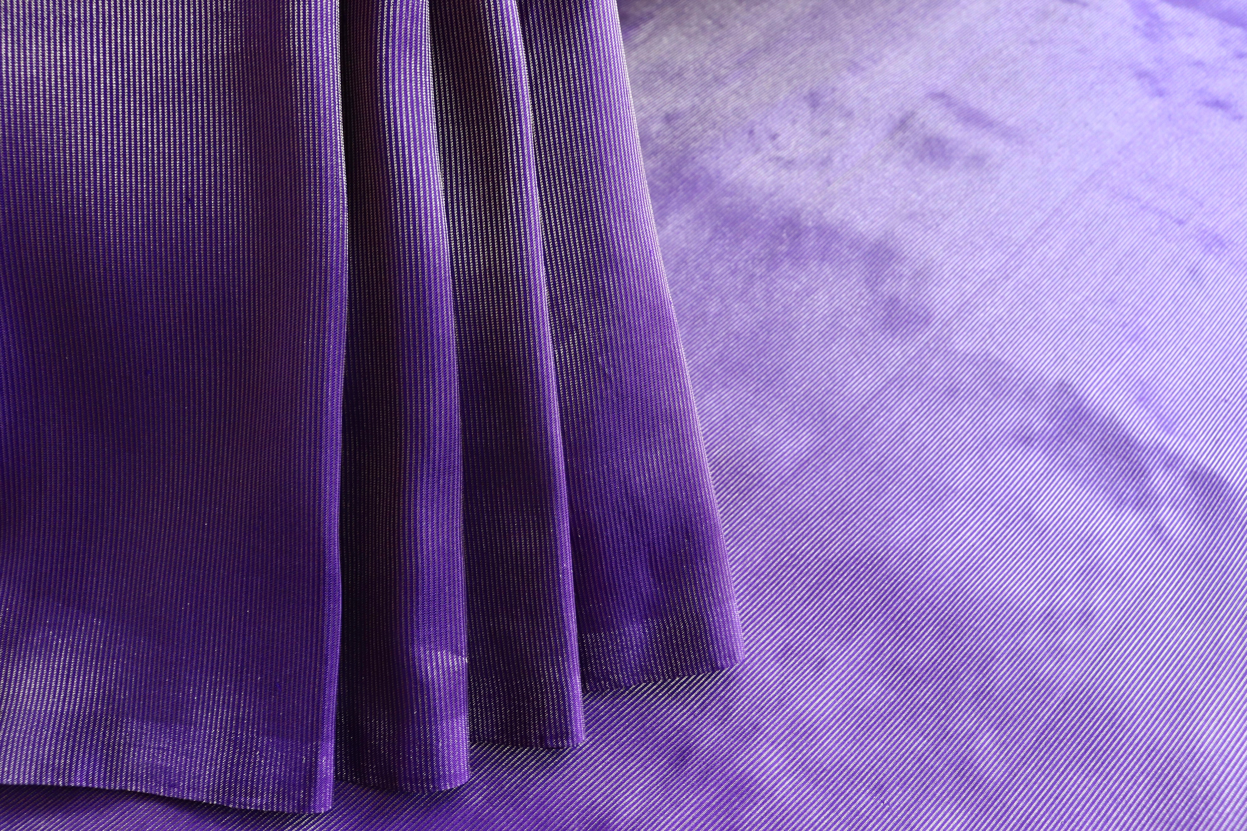 Bright Purple Tissue Silk Banarasi Handwoven Saree