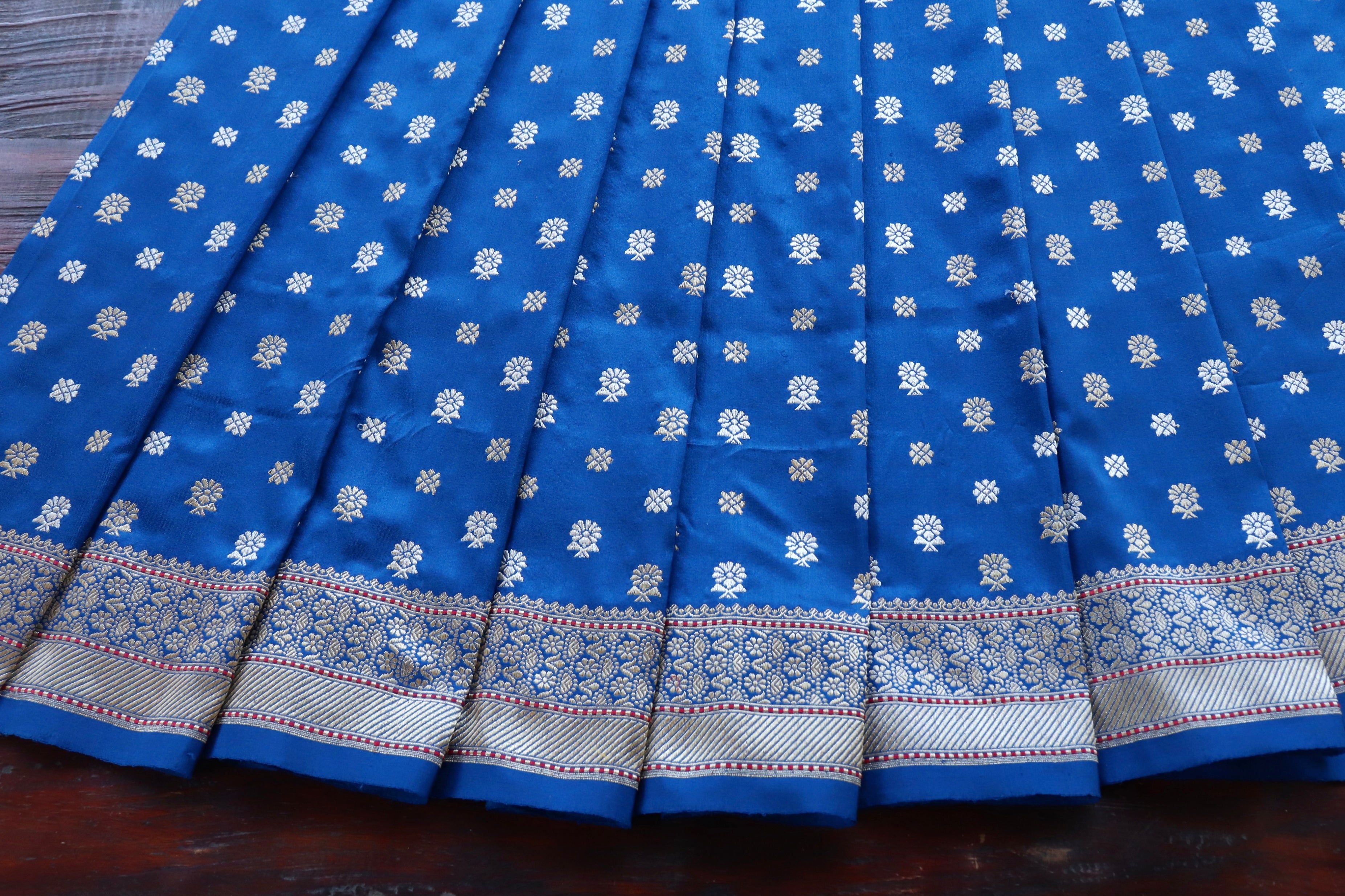 Neelambari Pure Zari Handwoven Banarasi Silk Saree