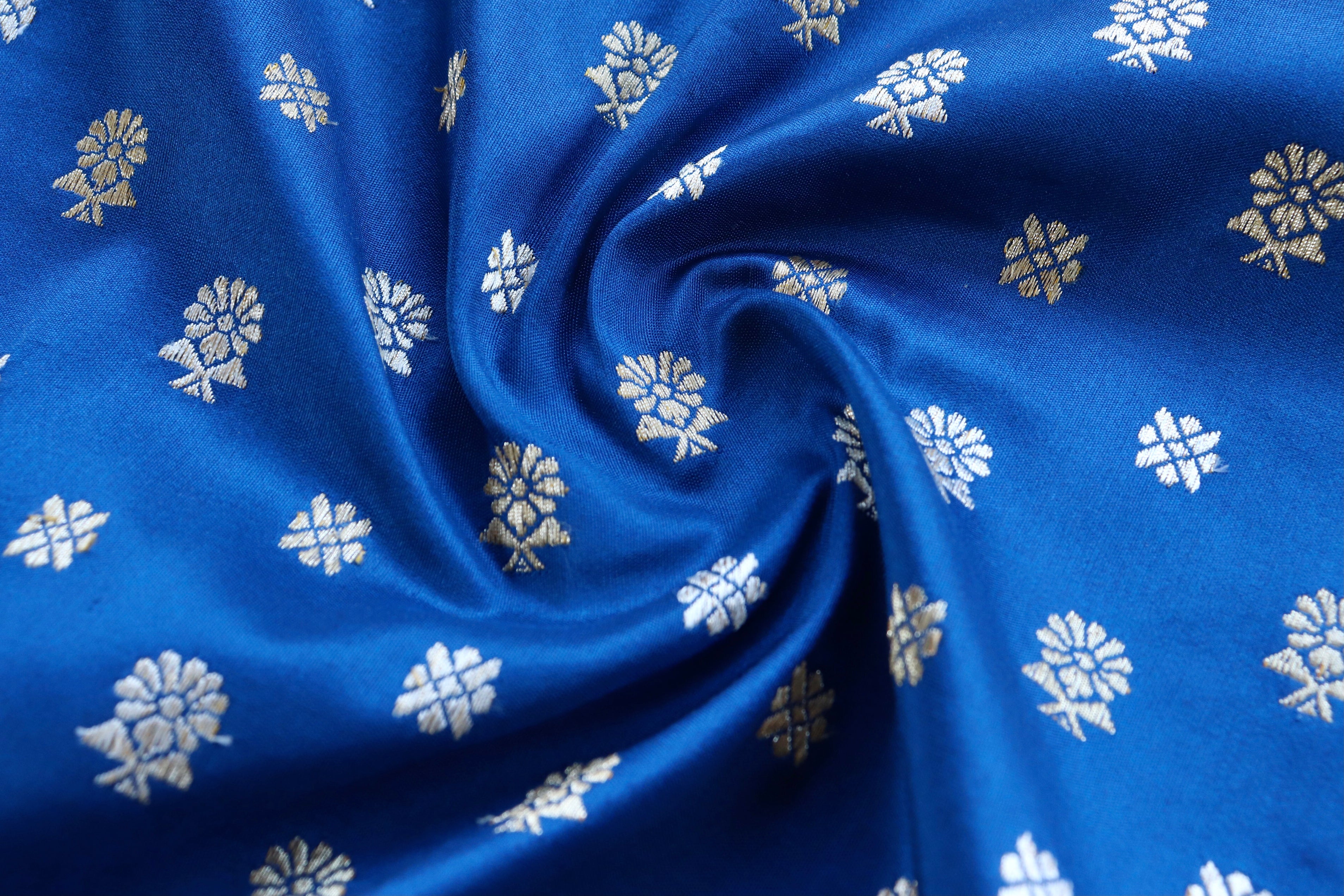 Neelambari Pure Zari Handwoven Banarasi Silk Saree