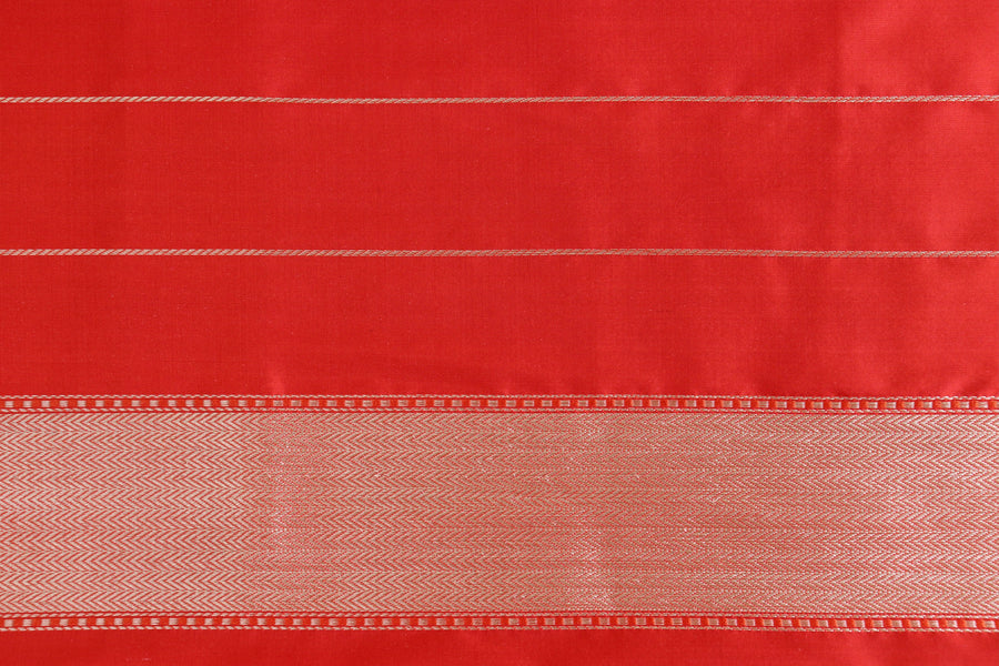 Pink Butterfly Resham Handwoven Banarasi Tanchoi Silk Saree