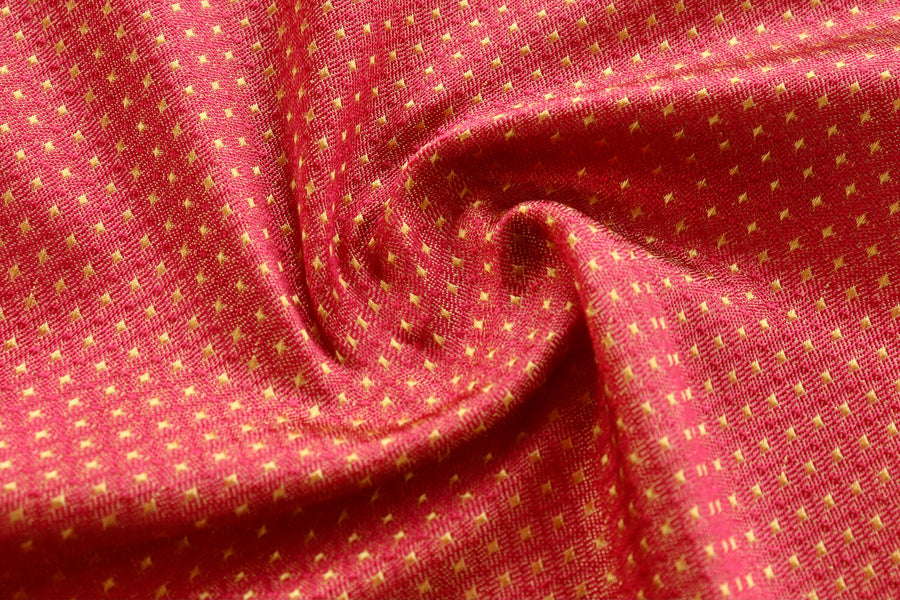 Yellow & Red Do Rukhi Resham Handwoven Banarasi Tanchoi Silk Saree