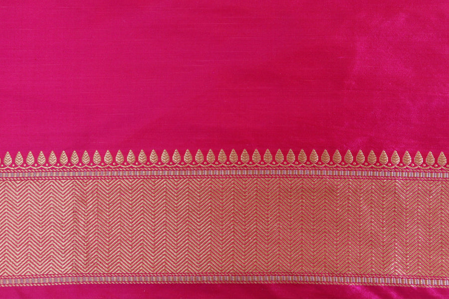 Pink Meenadar Tanchoi Pure Silk Handloom Banarasi Saree