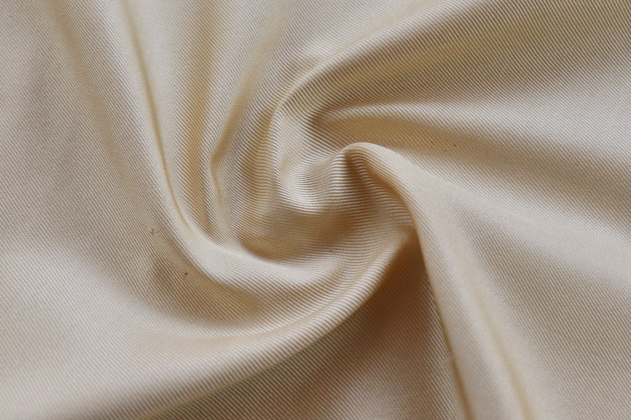 Ivory & Pink Banarasi Handwoven Satin Silk Saree