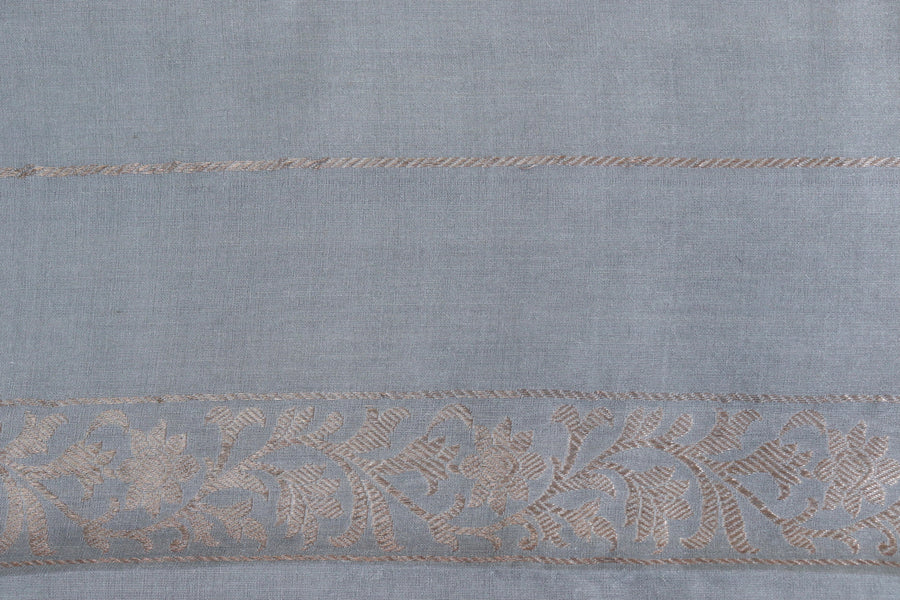 Grey Kadhua Motif Munga Silk Saree | Stuti Weaves