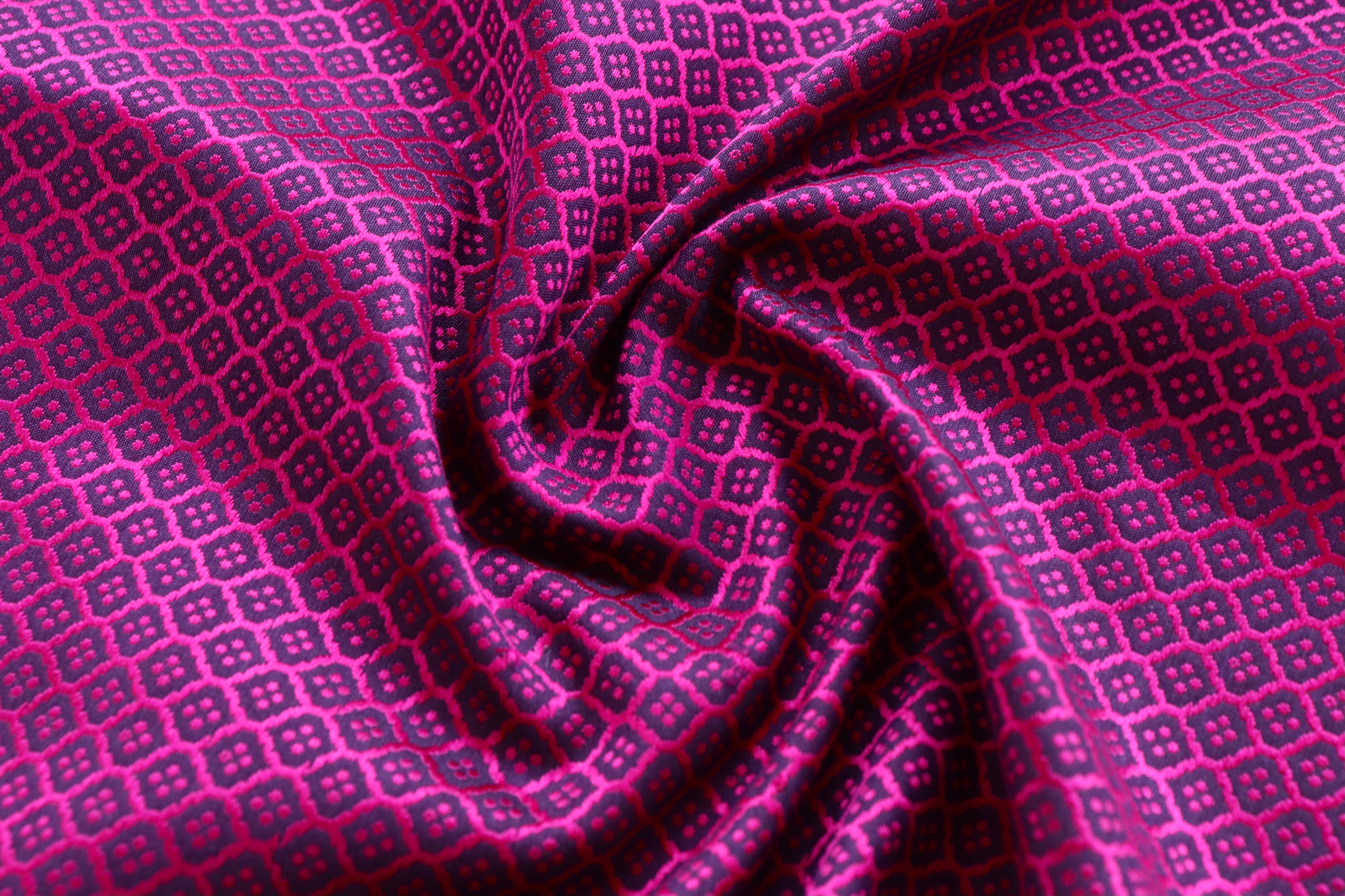 Purple Silk Handloom Banarasi Stole