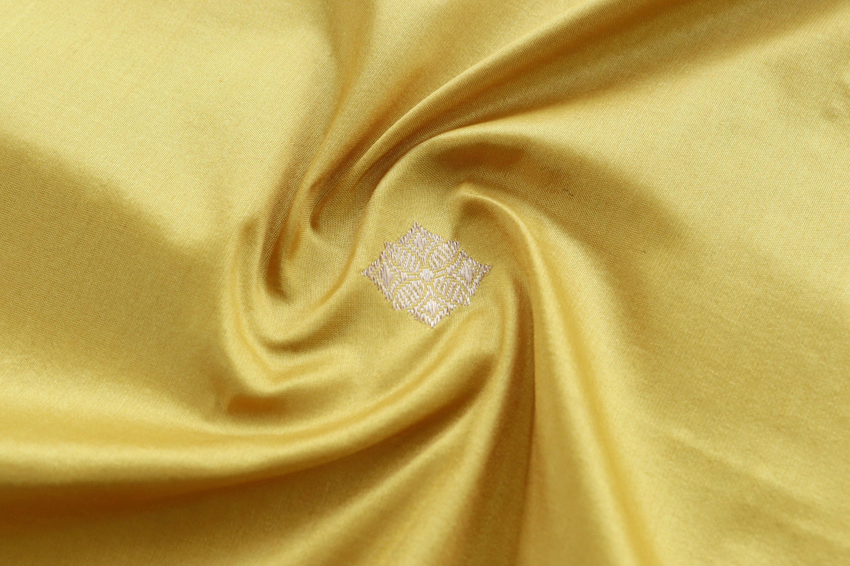 Yellow Pure Silk Handloom Banarasi Dupatta | Stuti Weaves