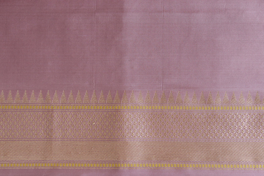Pale Pink Kimkhab Pure Silk Banarasi Saree | Stuti Weaves