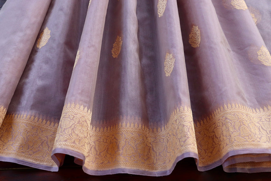 Blouse piece for Pale Mauve Parizaat Kora saree