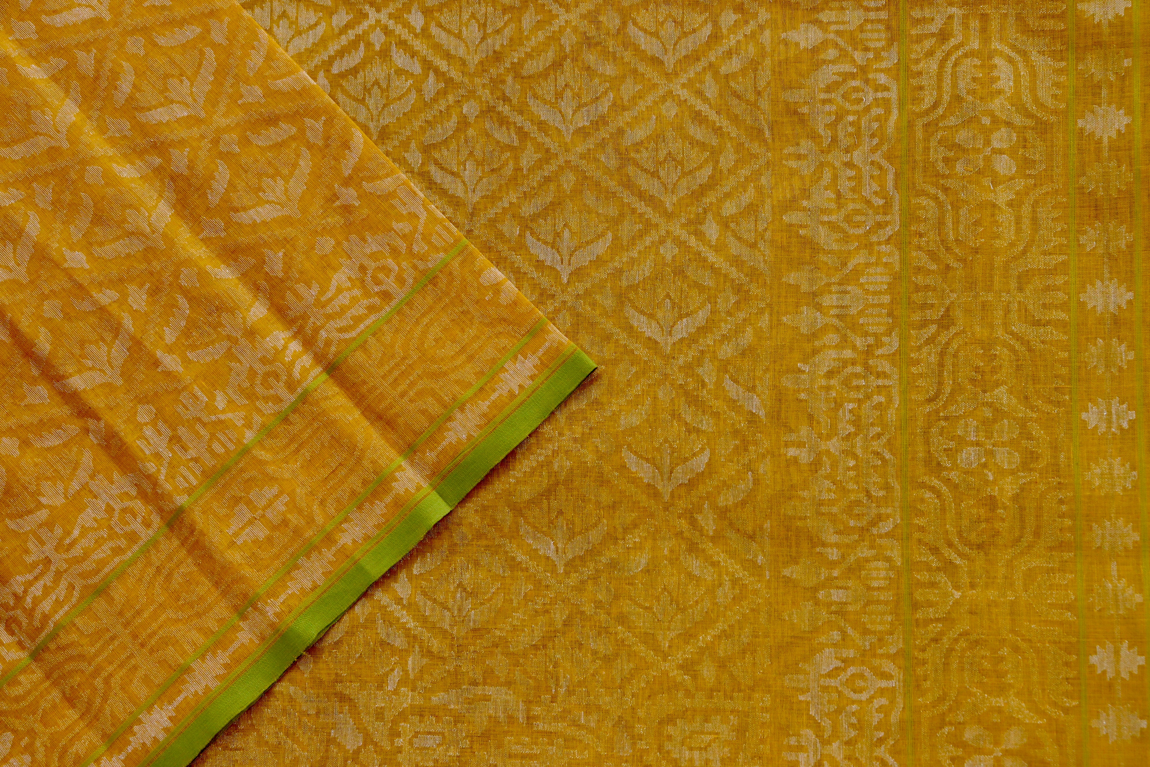 Pitambari Pure Zari Handwoven Cotton Saree