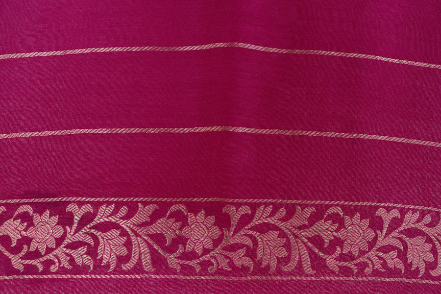 Purple Kadhua Motif Munga Silk Handloom Saree
