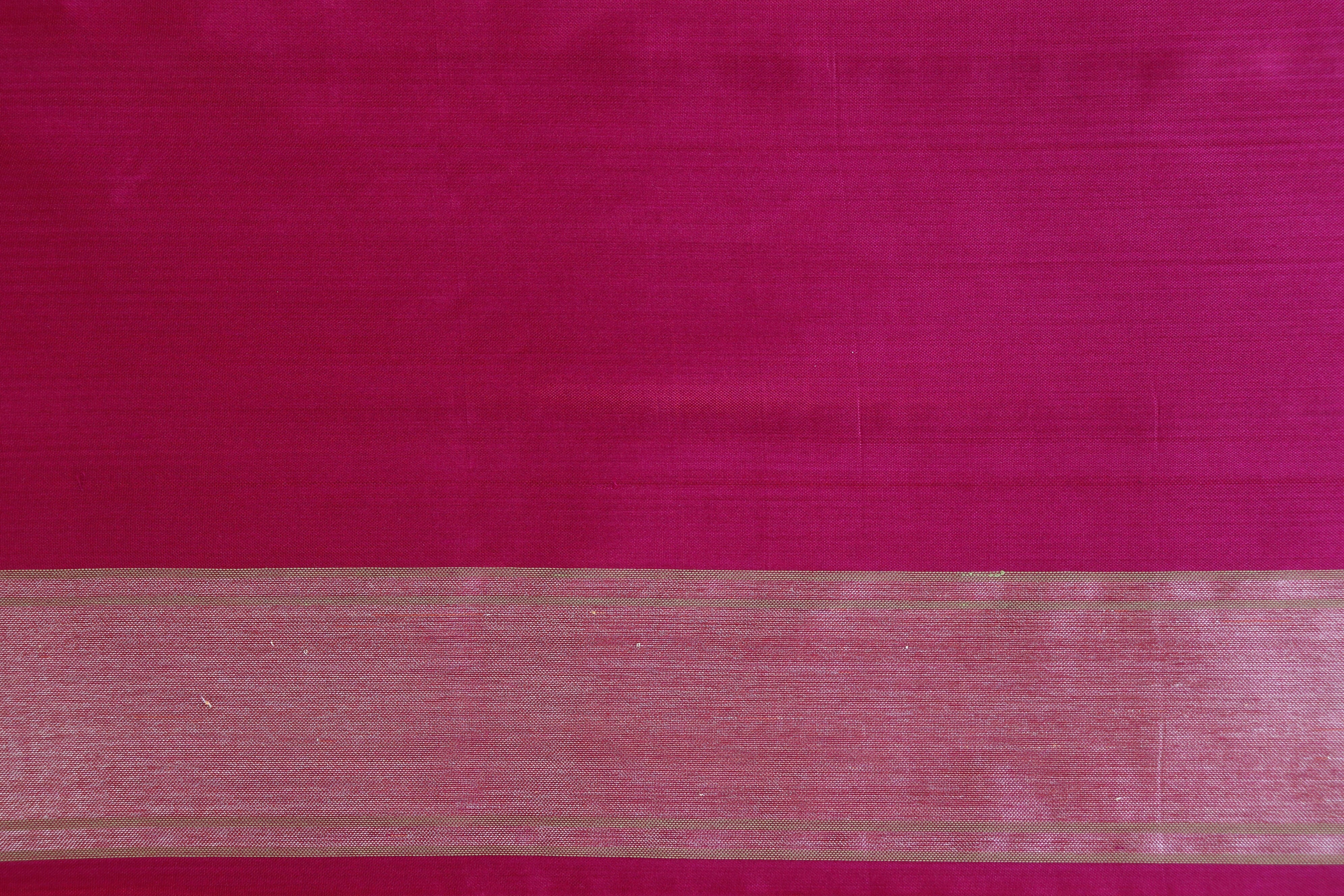 Rasberry Pink Pure Zari Silk Handwoven Banarasi Saree
