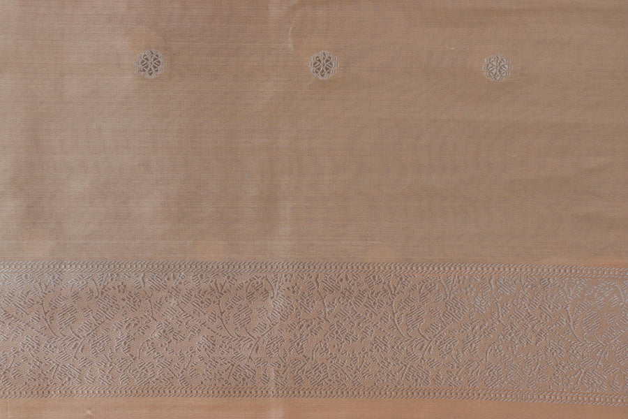 Peach Kuniya Pure Silk Banarasi Saree | Stuti Weaves
