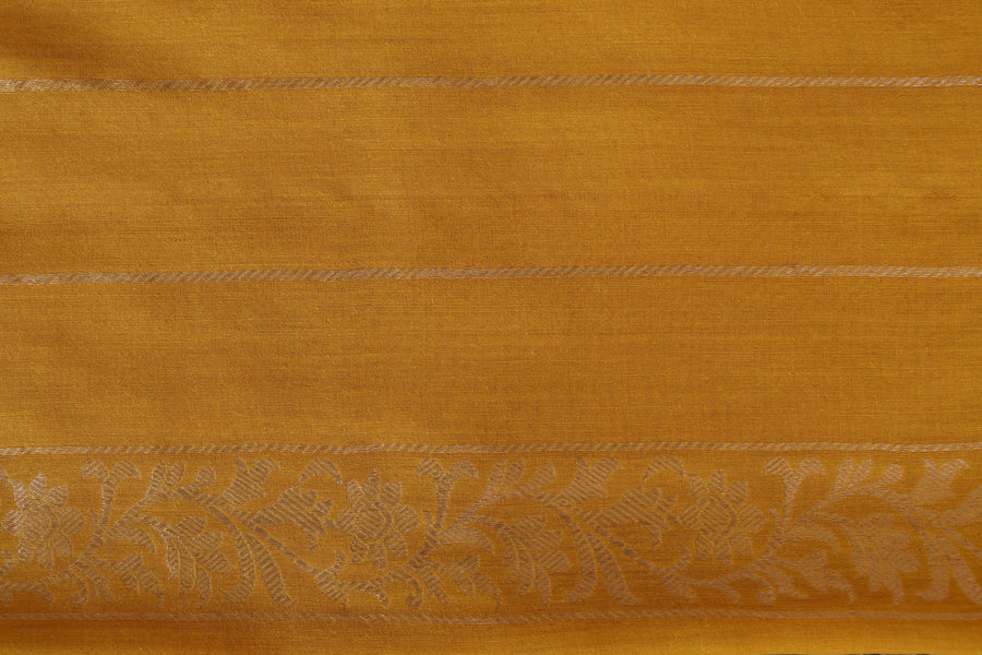 Yellow Kadhua Motif Munga Silk Handloom Saree