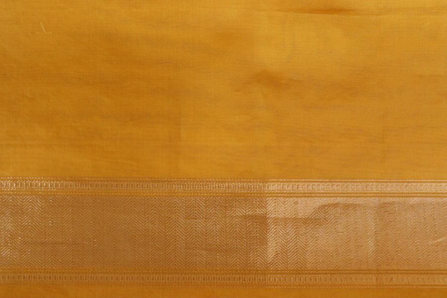 Yellow Kairy Kuniya Pure Kora Silk Handloom Banarasi Saree