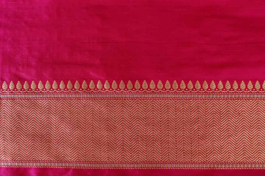Pink Meenadar Tanchoi Pure Silk Handloom Banarasi Saree