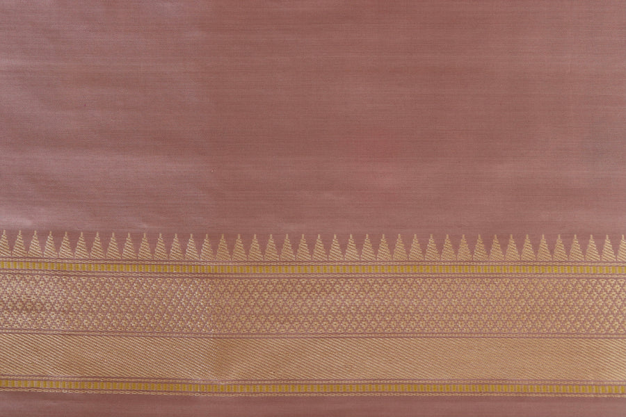Pale Pink Kimkhab Pure Silk Handloom Banarasi Saree