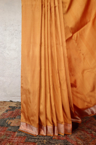 Yellow & Red Do Rukhi Resham Banarasi Tanchoi Silk | Stuti Weaves