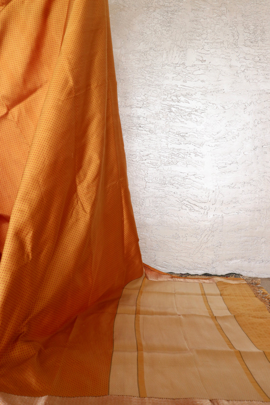 Yellow & Red Do Rukhi Resham Banarasi Tanchoi Silk | Stuti Weaves