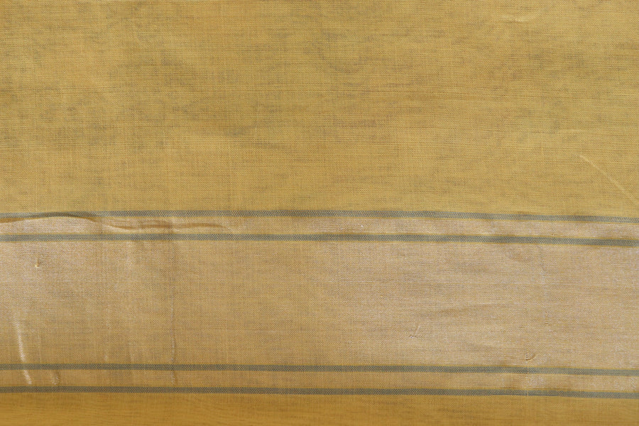 Yellow Cotton Kadhua Motif Banarasi Handloom Saree
